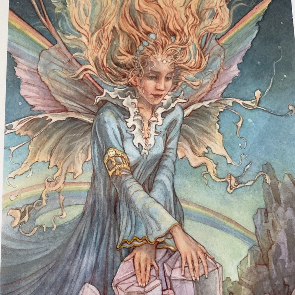 8.5x11 CRYSTAL FAIRY PRINT. NEW/SEALED. GORGEOUS pastel colors